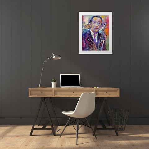 Dali White Modern Wood Framed Art Print by Wallich, Richard