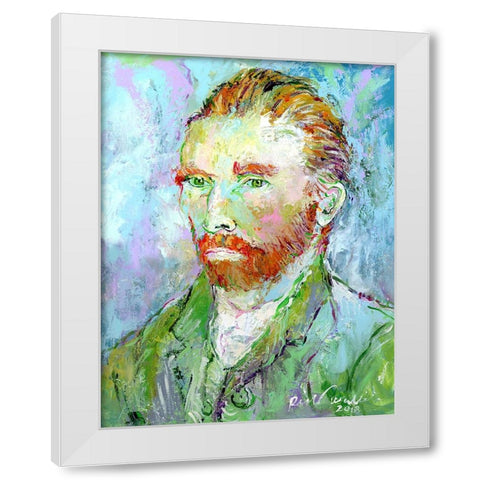Van Gogh White Modern Wood Framed Art Print by Wallich, Richard