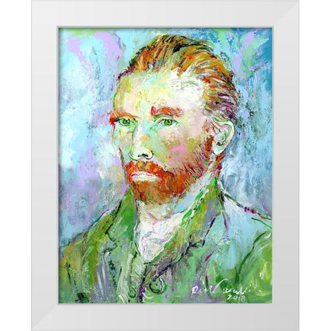 Van Gogh White Modern Wood Framed Art Print by Wallich, Richard