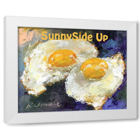 SunnySide Up White Modern Wood Framed Art Print by Wallich, Richard