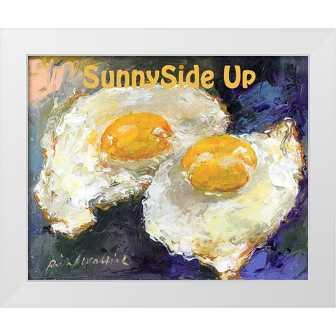 SunnySide Up White Modern Wood Framed Art Print by Wallich, Richard