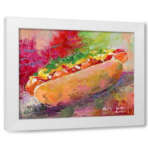 Hotdog White Modern Wood Framed Art Print by Wallich, Richard
