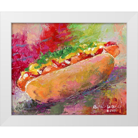 Hotdog White Modern Wood Framed Art Print by Wallich, Richard