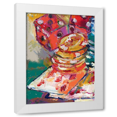 Chips 2 White Modern Wood Framed Art Print by Wallich, Richard