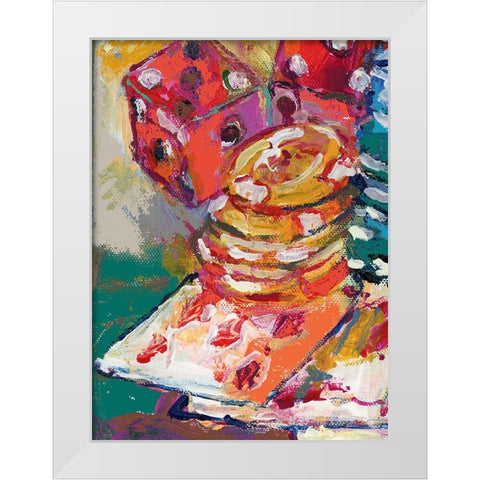 Chips 2 White Modern Wood Framed Art Print by Wallich, Richard