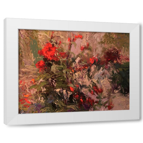 Flowers 4 White Modern Wood Framed Art Print by Wallich, Richard