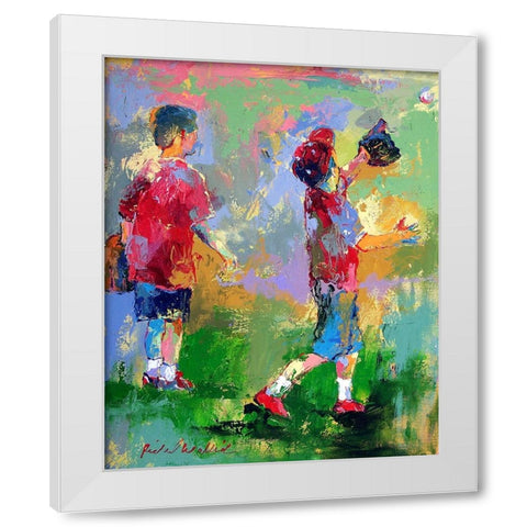 Kids 2 White Modern Wood Framed Art Print by Wallich, Richard