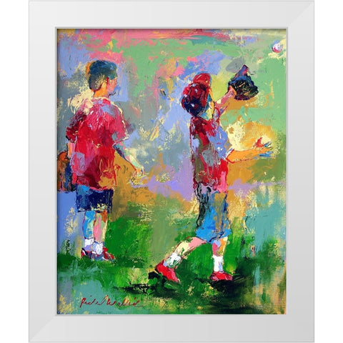 Kids 2 White Modern Wood Framed Art Print by Wallich, Richard