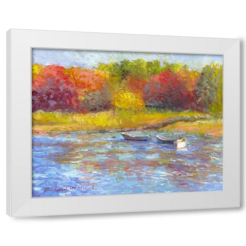 Kennibunkport White Modern Wood Framed Art Print by Wallich, Richard