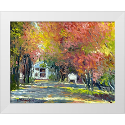Ocean Park White Modern Wood Framed Art Print by Wallich, Richard