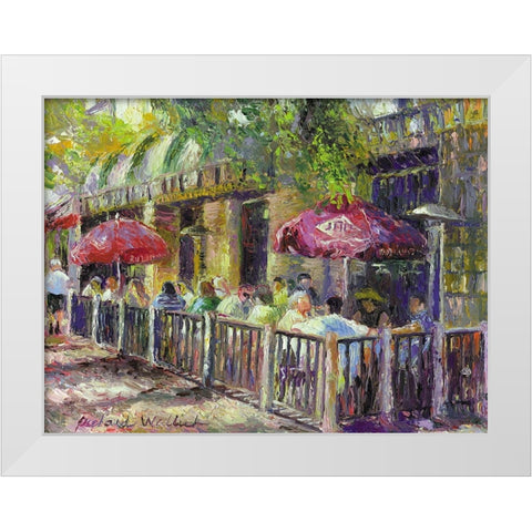 Boulder White Modern Wood Framed Art Print by Wallich, Richard