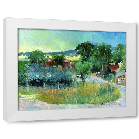 Rooney Ranch 4 White Modern Wood Framed Art Print by Wallich, Richard