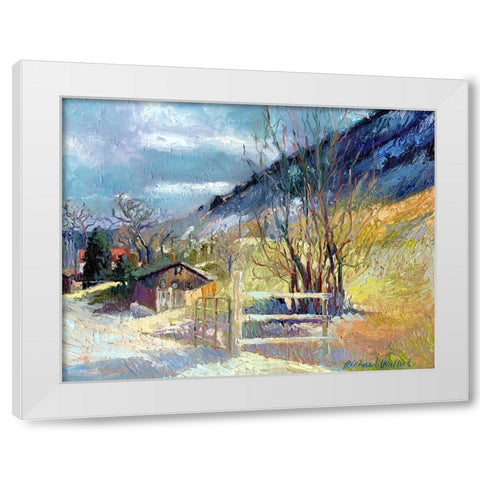 Rooney Ranch 7 White Modern Wood Framed Art Print by Wallich, Richard