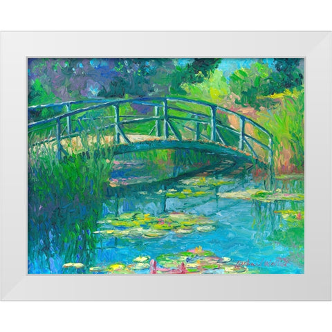 Lilies 5 White Modern Wood Framed Art Print by Wallich, Richard