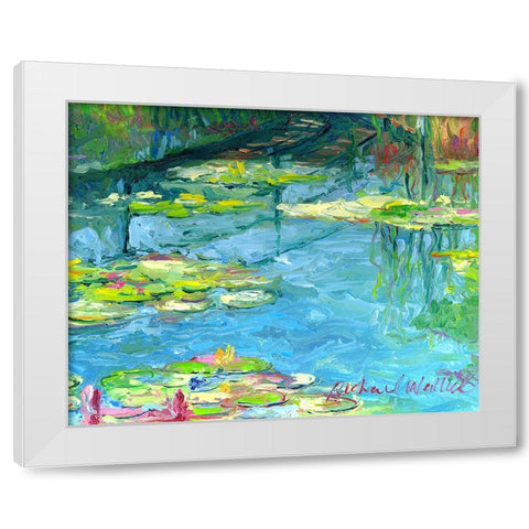 Lilies 6 White Modern Wood Framed Art Print by Wallich, Richard