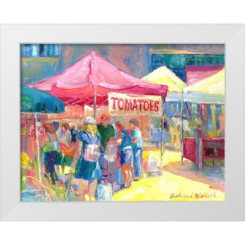 Tomatoes White Modern Wood Framed Art Print by Wallich, Richard