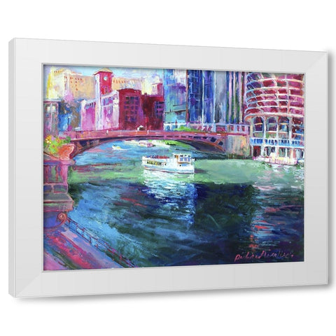Chicago 2 White Modern Wood Framed Art Print by Wallich, Richard