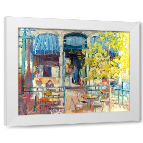 Denver A White Modern Wood Framed Art Print by Wallich, Richard