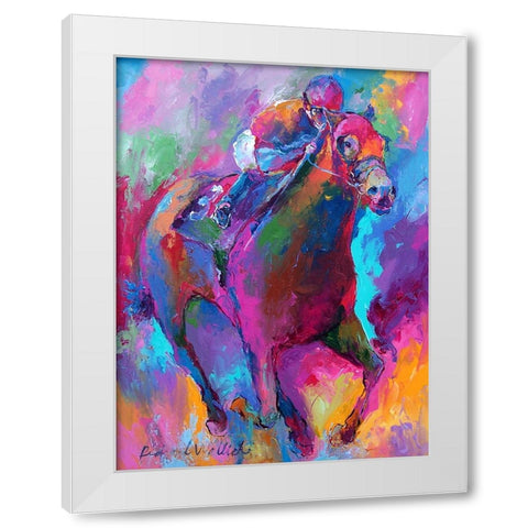 Horse 1 White Modern Wood Framed Art Print by Wallich, Richard