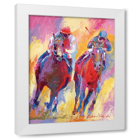 Derby 10 White Modern Wood Framed Art Print by Wallich, Richard