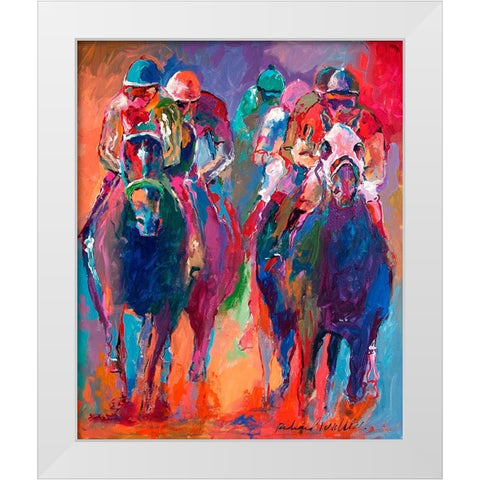 Derby 2 White Modern Wood Framed Art Print by Wallich, Richard