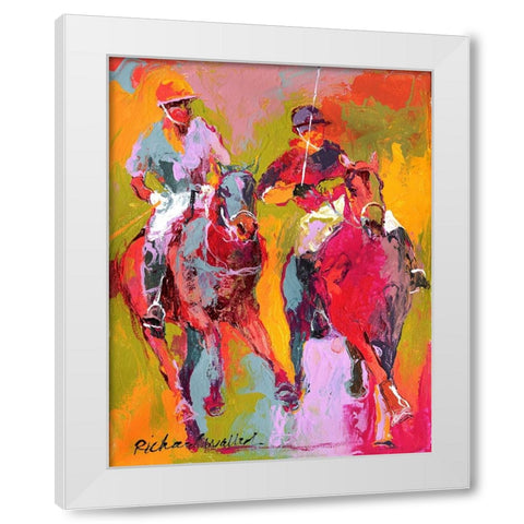 Polo White Modern Wood Framed Art Print by Wallich, Richard