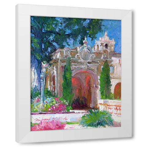 San Diego White Modern Wood Framed Art Print by Wallich, Richard