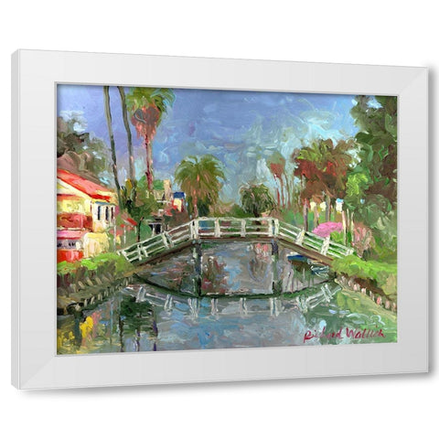 Venice CA White Modern Wood Framed Art Print by Wallich, Richard