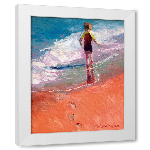 Jaden 1 White Modern Wood Framed Art Print by Wallich, Richard