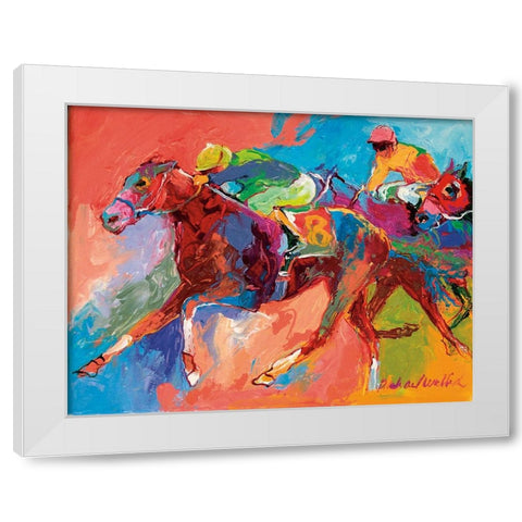 Horse 3 White Modern Wood Framed Art Print by Wallich, Richard