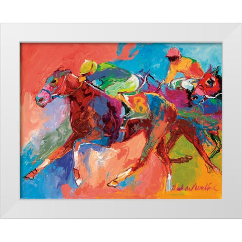Horse 3 White Modern Wood Framed Art Print by Wallich, Richard