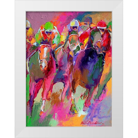 Race 5 White Modern Wood Framed Art Print by Wallich, Richard