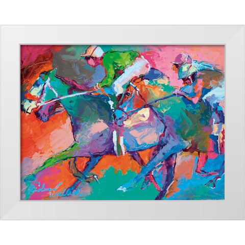 Race 6 White Modern Wood Framed Art Print by Wallich, Richard