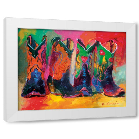 Boots 1 White Modern Wood Framed Art Print by Wallich, Richard