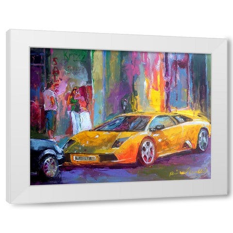 Lamb White Modern Wood Framed Art Print by Wallich, Richard