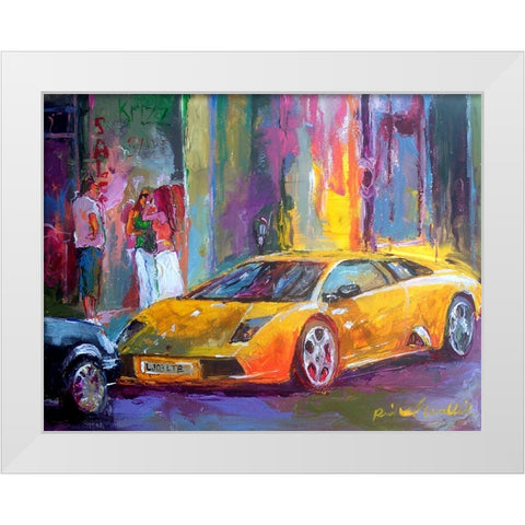 Lamb White Modern Wood Framed Art Print by Wallich, Richard