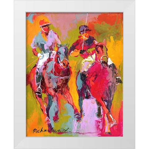 Polo White Modern Wood Framed Art Print by Wallich, Richard