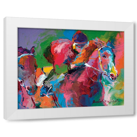 Race 4 White Modern Wood Framed Art Print by Wallich, Richard