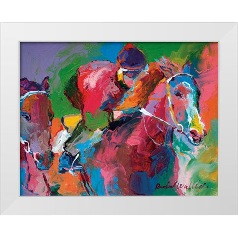 Race 4 White Modern Wood Framed Art Print by Wallich, Richard