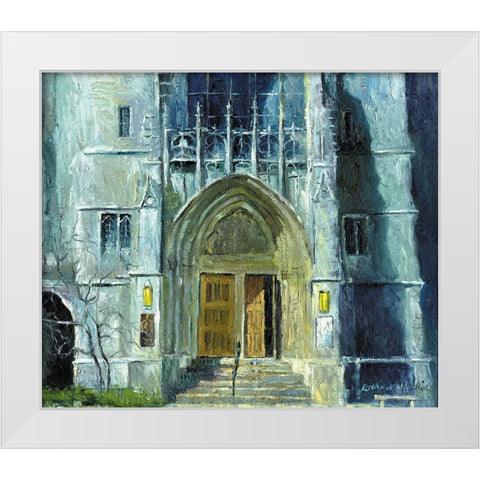 Chicago 1 White Modern Wood Framed Art Print by Wallich, Richard