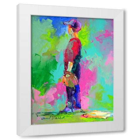 Firstbase White Modern Wood Framed Art Print by Wallich, Richard