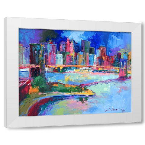 Brooklyn White Modern Wood Framed Art Print by Wallich, Richard