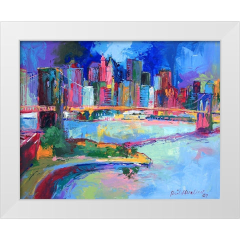 Brooklyn White Modern Wood Framed Art Print by Wallich, Richard