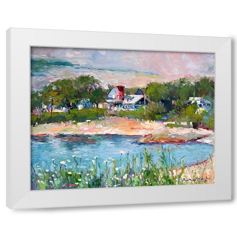 Cove White Modern Wood Framed Art Print by Wallich, Richard