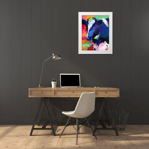 Cow 1 White Modern Wood Framed Art Print by Wallich, Richard