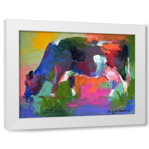 Cow 2 White Modern Wood Framed Art Print by Wallich, Richard