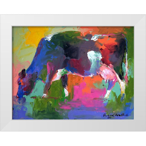 Cow 2 White Modern Wood Framed Art Print by Wallich, Richard