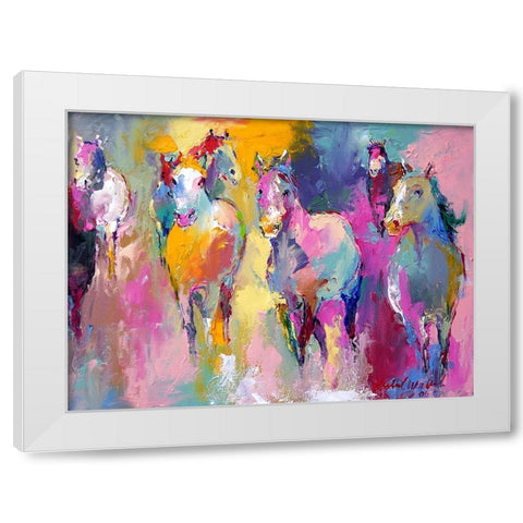 Wild White Modern Wood Framed Art Print by Wallich, Richard