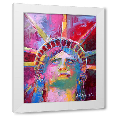 Liberty 3 White Modern Wood Framed Art Print by Wallich, Richard