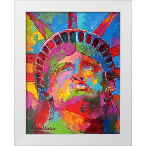 Liberty 4 White Modern Wood Framed Art Print by Wallich, Richard